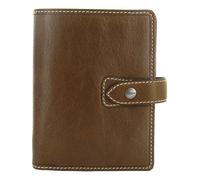 Filofax Malden Organizer, Pocket Size, Ochre - Tactile, Full-Grain Buffalo Leather, Six Rings, Cotton Cream Week-to-View Insert, Multilingual (C025842)