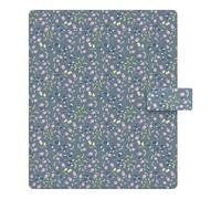 Filofax Meadow Organizer, A5 Size, Blue - Smooth, Leather-Look, Six Rings, Week-to-View Insert, Multilingual (C021700)