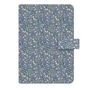 Filofax Meadow Organizer, Personal Size, Blue - Smooth, Leather-Look, Six Rings, Week-to-View Insert, Multilingual (C021701)