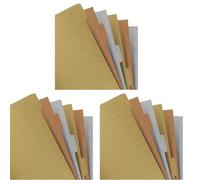 Filofax Metallic A5 Notebook Refill Blank Index 6 tabs Assorted (Pack of 3)