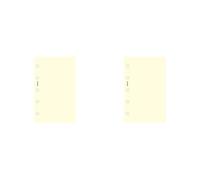 Filofax Mini Cotton Cream Plain Notepaper (Pack of 2)