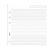 Filofax Mini Refill Ruled White 513008