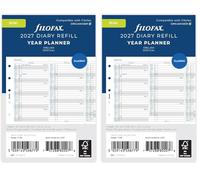 Filofax Mini Vertical Year Planner 2027 (Pack of 2)