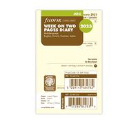 Filofax Mini week on two pages 4 language cotton cream 2023 diary