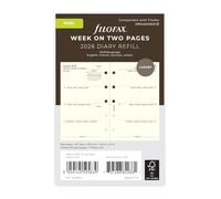 Filofax Mini week on two pages 4 language cotton cream 2026 diary 26-68124