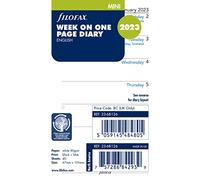 Filofax Mini week per page English 2023 diary - White