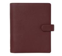 Filofax Norfolk Organizer, A5 Size, Currant - Soft, Full-Grain Leather, Six Rings, Week-to-View Insert, Multilingual (C022672)