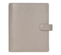 Filofax Norfolk Organizer, A5 Size, Taupe - Soft, Full-Grain Leather, Six Rings, Week-to-View Calendar Diary, Multilingual, 2025 (C022643-25)