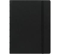 Filofax Notebook 115007 A5 Ruled Twin Wire Faux-leather Soft Cover Black 56 Pages