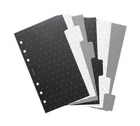 Filofax Organizer Accessory, Personal Size, Moonlight Collection, Organizer Dividers with Tabs, Set of Six (B132820)