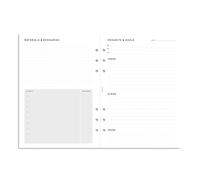 Filofax Organizer Refill, A5 Size, Project Management Pack, White Paper, 8.26" x 5.82", 56 Sheets (B132685)