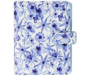 Filofax Patterns Indigo Floral Pocket Organiser