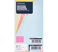 Filofax Personal Assorted Coloured Notepaper Plain and Ruled Value Pack