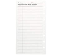Filofax Personal Birthdays/ Anniversaries/ Special Occasions