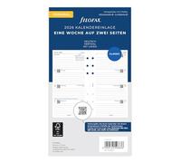 Filofax Personal Calendar 1 Week on 2 Pages Vertical (German) 2026