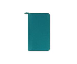 Filofax Personal Compact Zip Saffiano Zip Aquamarine Organiser