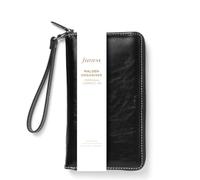 Filofax Personal Compact Zip w/wristlet Malden Organiser - Black