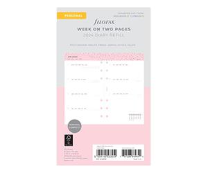 Filofax Personal Confetti week to view 2024 diary, White