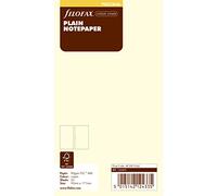 Filofax Personal Cotton Cream Plain Notepaper , White