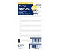 Filofax Personal Refill 2024 or 2025 Day Per Page Appts 5 Languages 68442