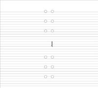 Filofax Personal Diary Ruled Notepad Refill