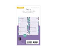 Filofax Personal Illustrated Floral Week on 2 Pages 2024 Diary Pack