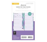 Filofax Personal Illustrated Floral Week on 2 Pages 2027 Diary Pack 27-6341
