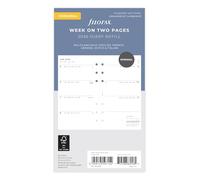 Filofax Personal Minimal week on two pages 5language 2026 diary 26-68490