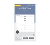 Filofax Personal Organiser Activity Planner Refill, White