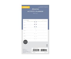 Filofax Personal Organiser Activity Planner Refill, White