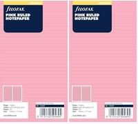 Filofax Personal Pink Ruled Notepaper (Pack of 2)