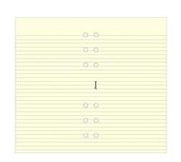 Filofax Personal Ruled Notepaper - Cotton Cream