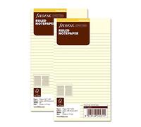 Filofax Personal Twin Pack Cotton Cream Ruled notepaper (133053) x 2