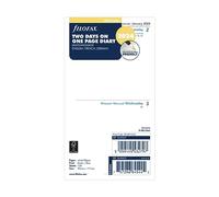 Filofax Personal Two Days On One Page Diary Refills 2024