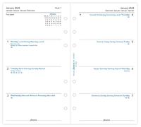 Filofax Personal week on two pages 5 language 2024 diary, White