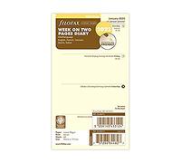 Filofax Personal Week on Two Pages Cotton Cream 5 Language 2022 Diary 22-68413