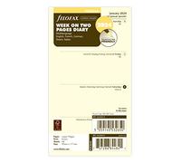 Filofax Personal week on two pages cotton cream 5 Language 2024 diary