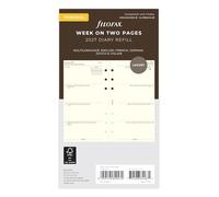 Filofax Personal Week on two pages cotton cream 5 Language 2027 diary 27-68413