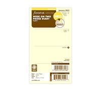 Filofax Personal Week on Two Pages Cotton Cream English 2022 Diary