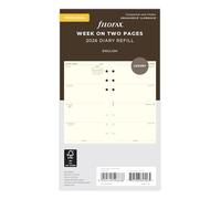 Filofax Personal week on two pages cotton cream English 2026 diary 26-68424