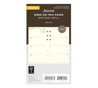 Filofax Personal Week on two pages cotton cream English 2027 diary 27-68424