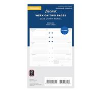 Filofax Personal week on two pages English lined 2026 diary 26-68418