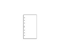 Filofax Personal White Plain Notepaper