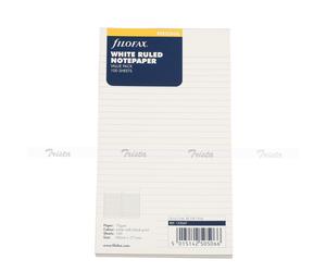 Filofax Personal White Ruled Note paper Sheets Value Pack Refill Insert -133047