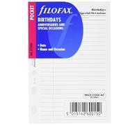 Filofax Pocket Birthdays/ Anniversaries/ Special Occasions