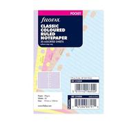 Filofax Pocket Classic Coloured Ruled Notepaper - All Sizes Available
