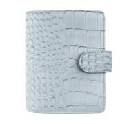 Filofax Pocket Classic Croc organiser - Silver Mist