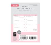 Filofax Pocket Confetti week to view diary - 2024, White
