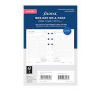Filofax Pocket day per page English appointments 2026 diary 26-68241