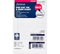 Filofax Pocket Day per Page English appointments Diary - 2022, 22-68241
